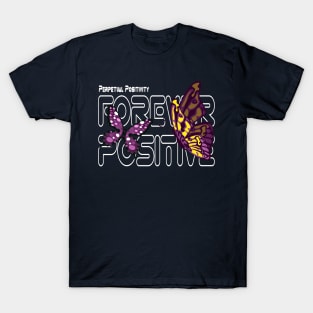 positivity for women's and men's Butterfly Serenade Radiating Positivity T-Shirt